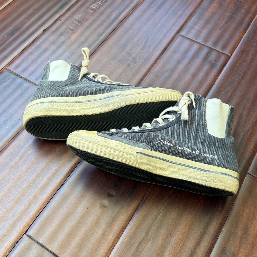 Golden Goose High-Tops in Blue Denim and White - Picture 7 of 8